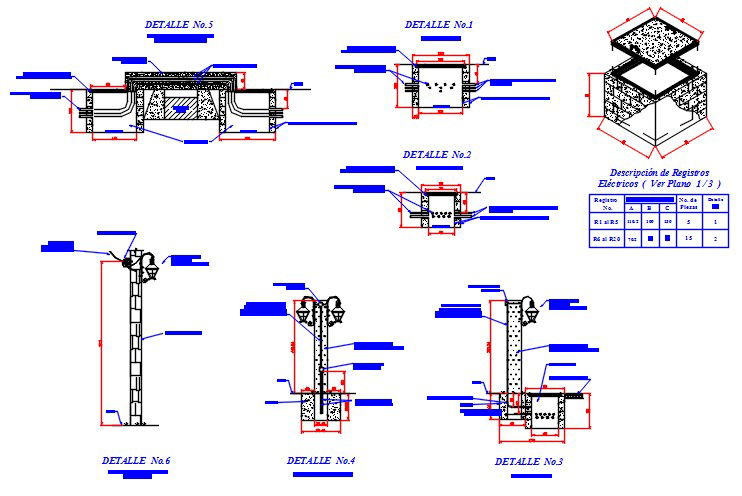 Electric logs for luminaries
