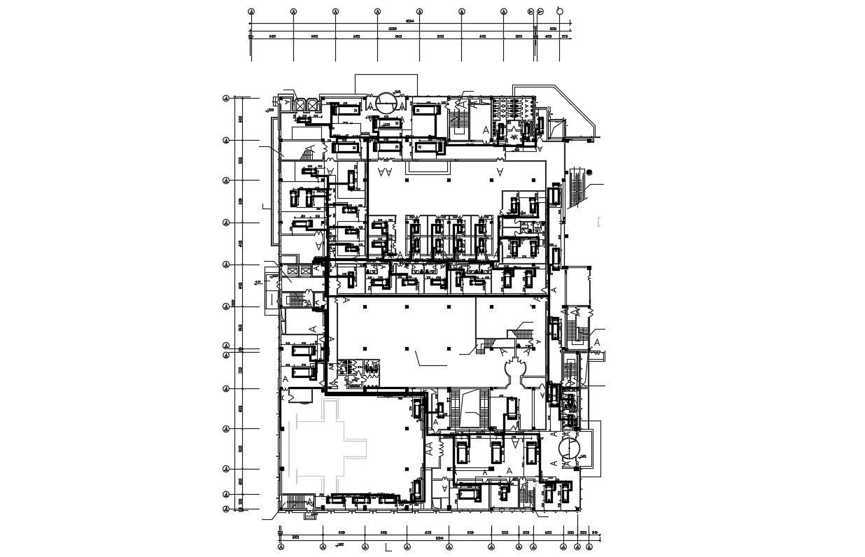 Electric plan Of Commercial Building CAD File Free Download