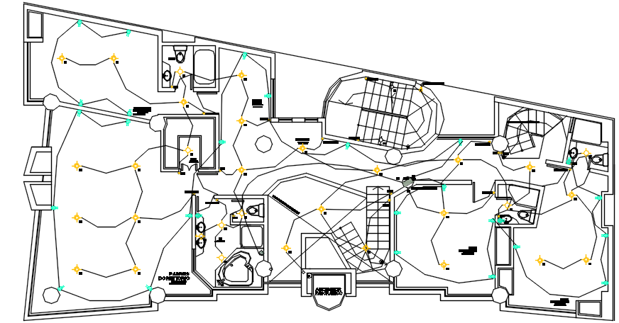 Electric plan detail dwg detail file