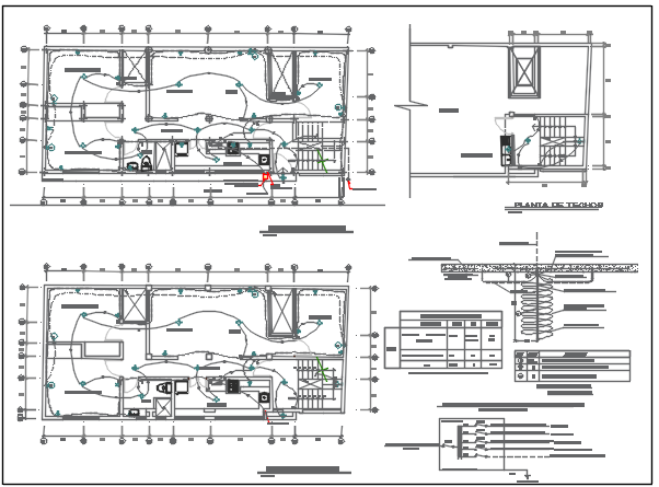 Electric plan detail dwg detail file