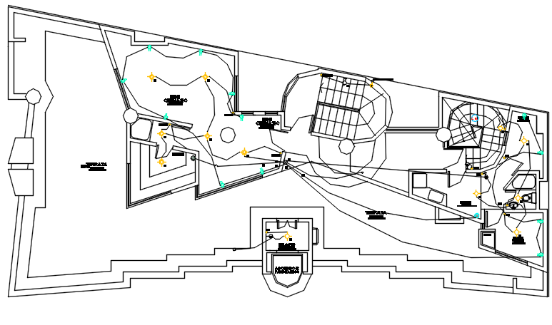Electric plan detail dwg file
