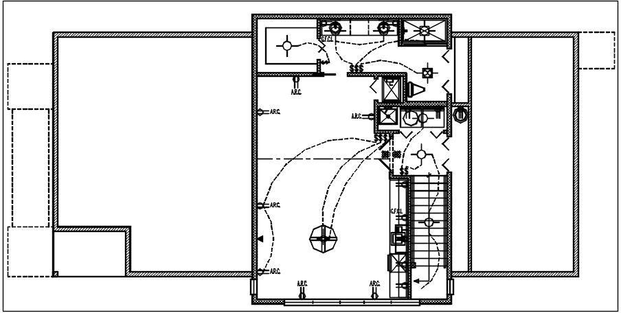 Electric plan layout and design plan layout view detail dwg file