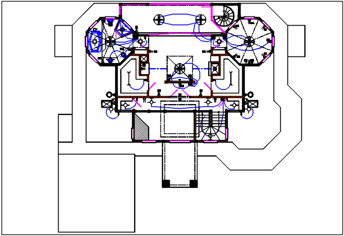 Electric plan layout and design plan layout view detail dwg file