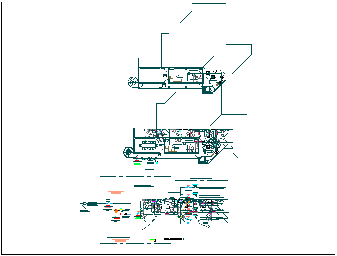 Electric plan layout detail view dwg file