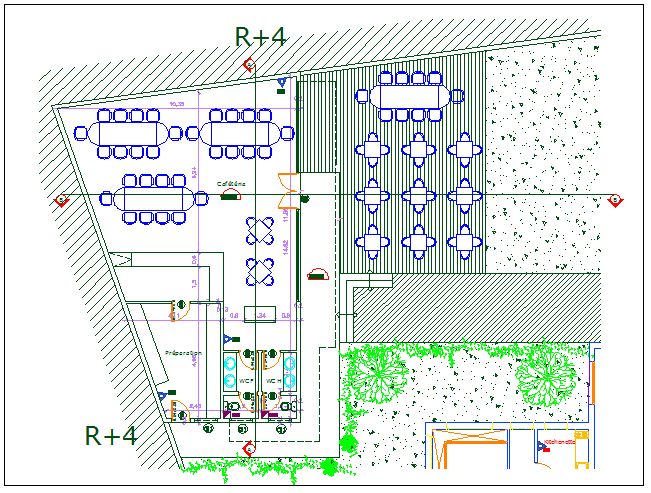 Electric plan layout detail view dwg file
