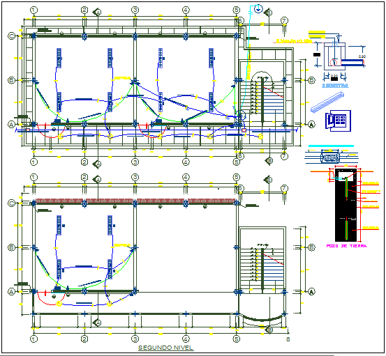 Detailed Electric Layout Plan View in DWG File