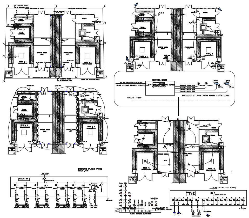 Electrical Plan CAD Drawing
