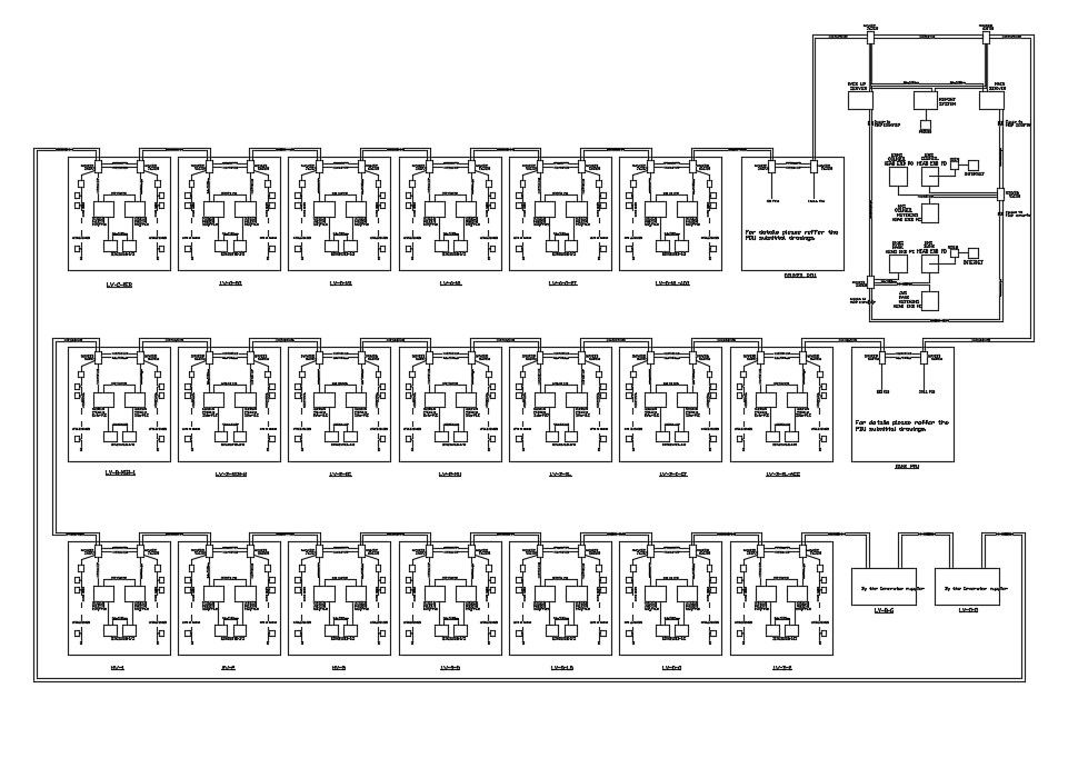 Electrical Switchboard Line DWG File