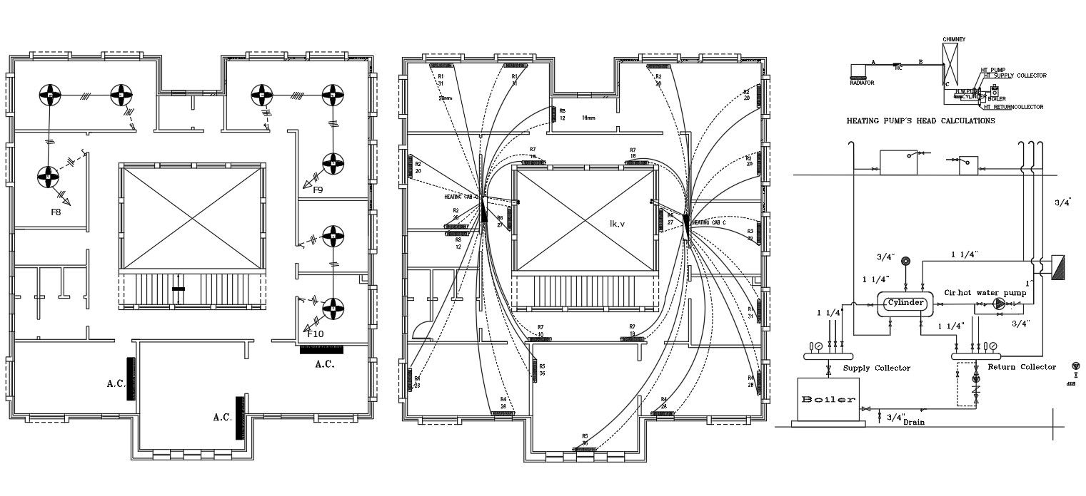 Electrical Wiring Plan Of Hostel Building Design AutoCAD File