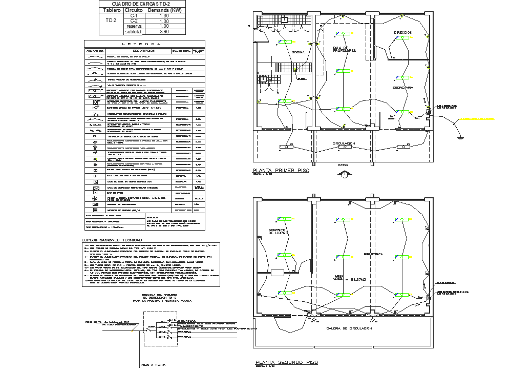 Electrical and Working Design Layout Plan in DWG File