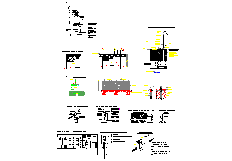 Electrical board elevation autocad file