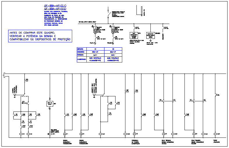 Electrical circuit diagram detail view dwg file