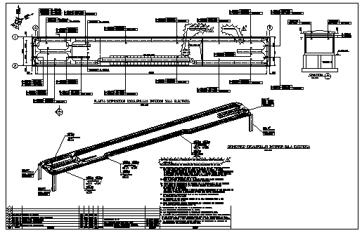 Electrical escalator design drawing