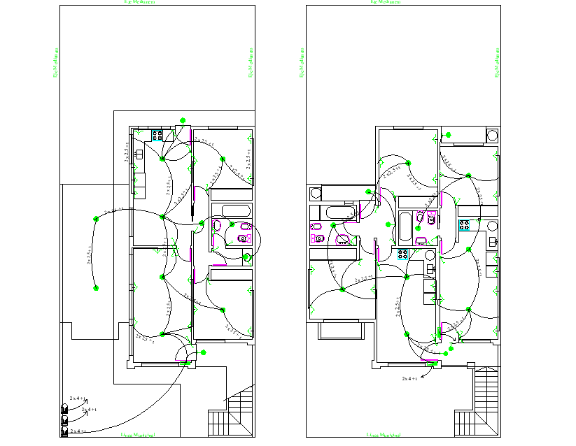 Electrical home plan autocad file