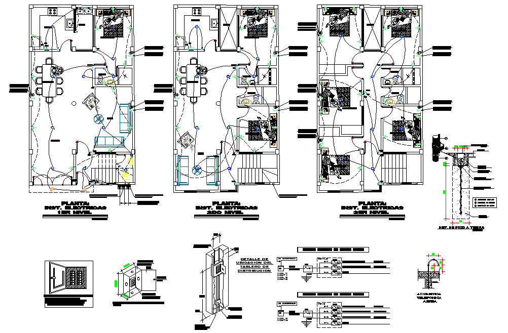 Electrical house plan autocad file