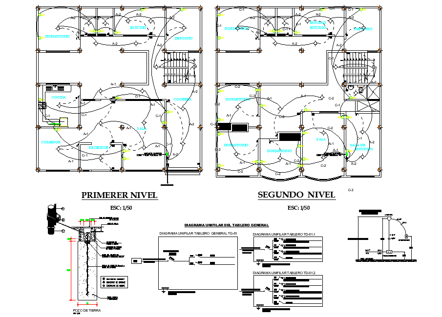 Electrical house plan detail