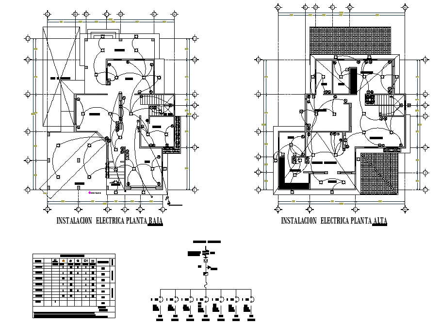 Electrical house plan detail
