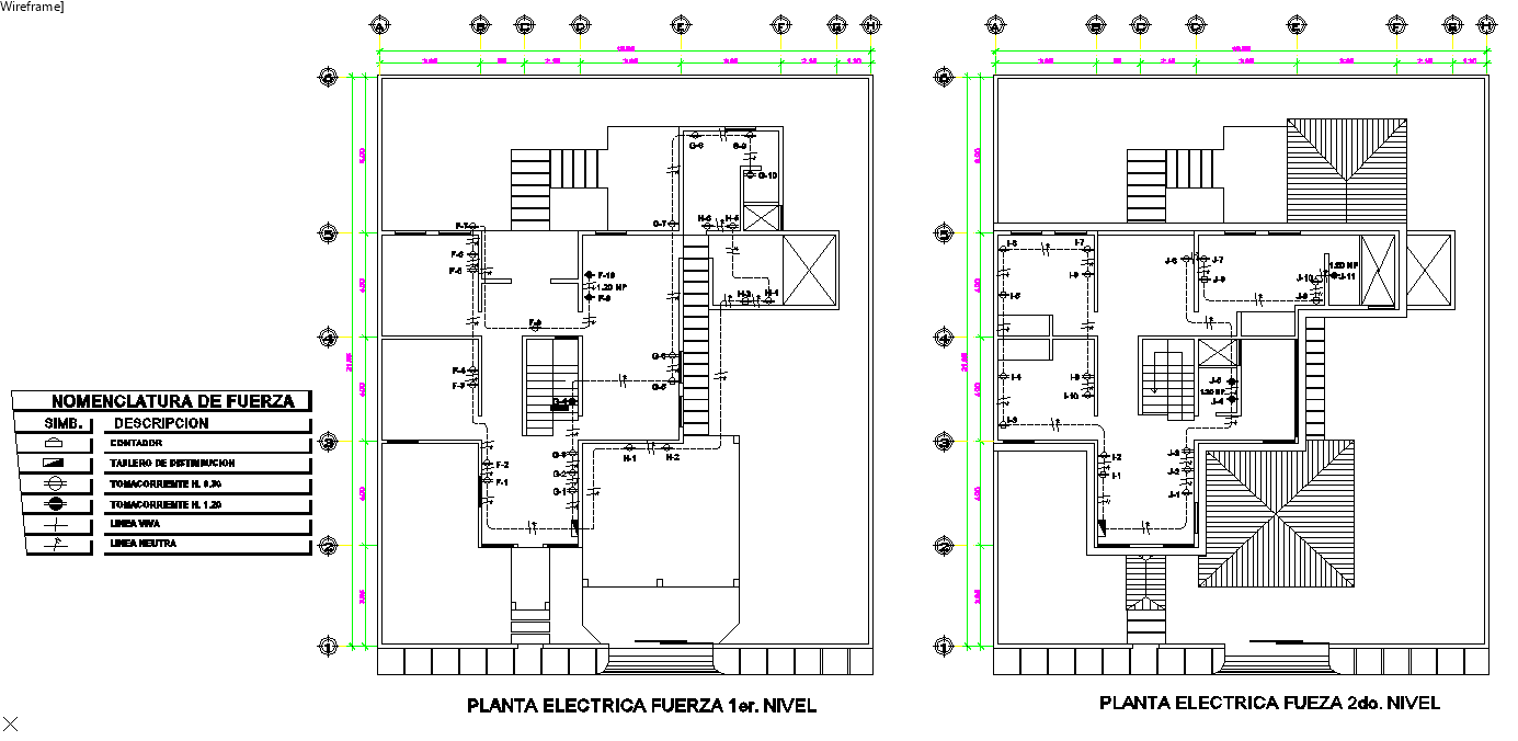 Electrical house plan detail dwg file