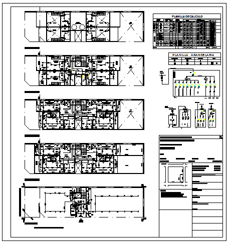 Electrical installation building design drawing