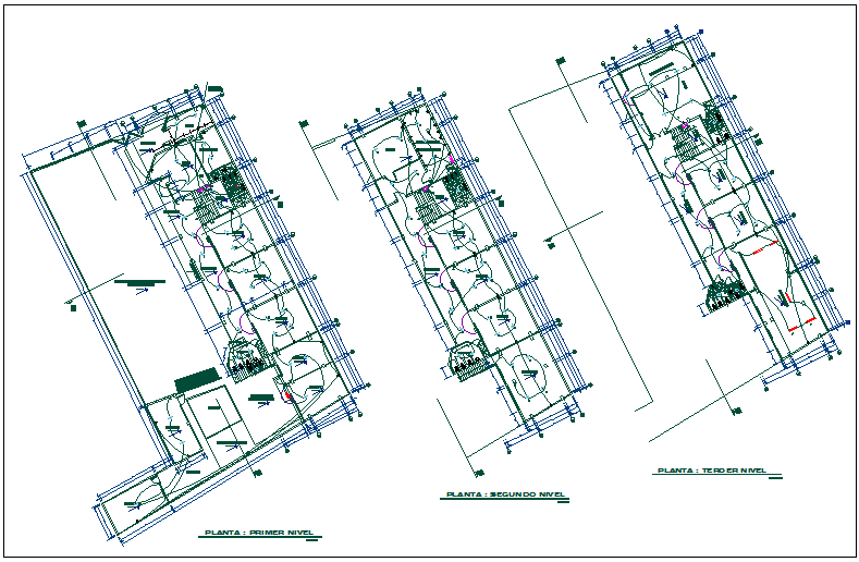 Electrical Installation Layout Plan for College in CAD File