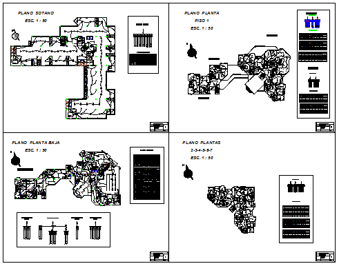 Electrical installation of flat building design drawing