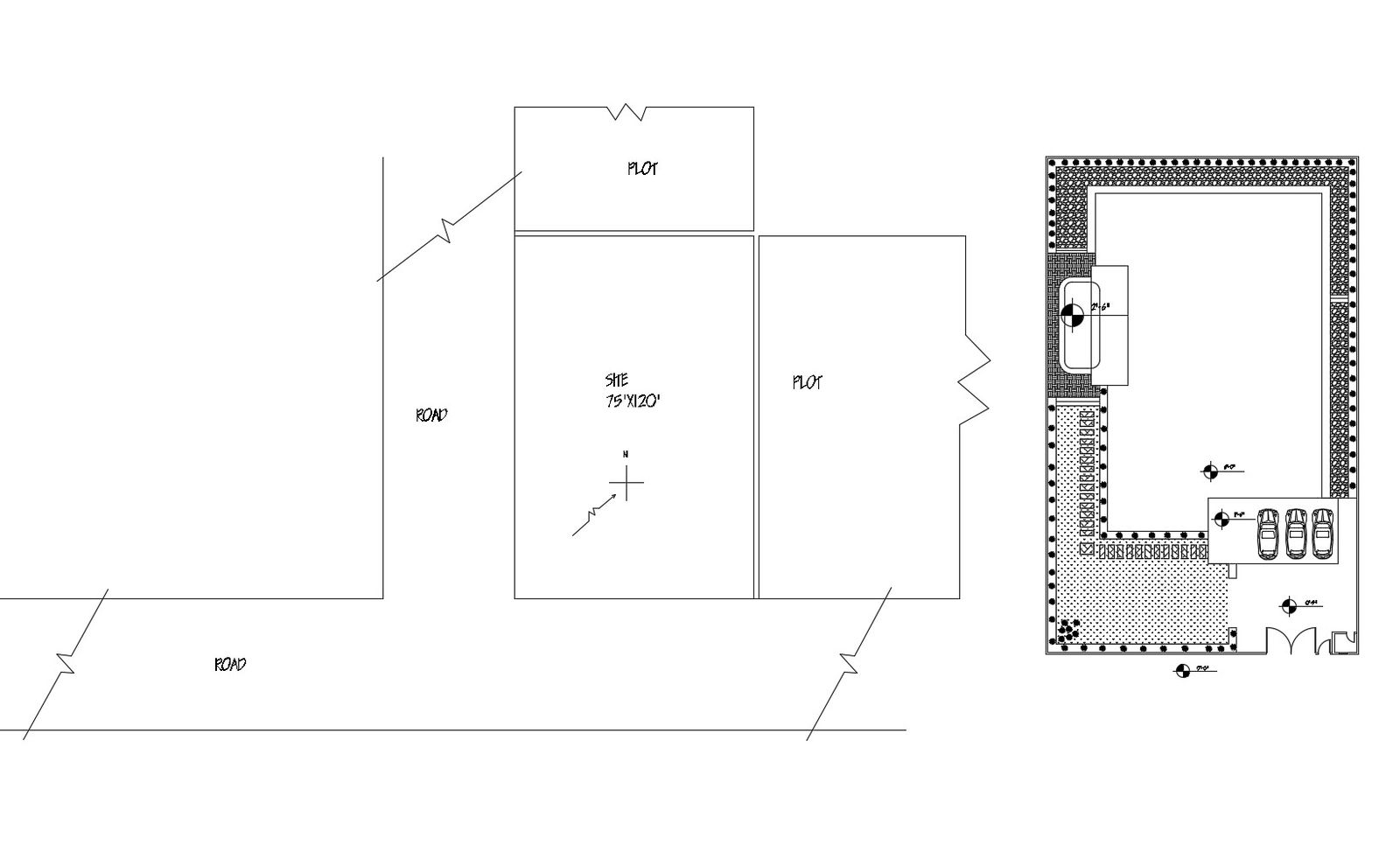 Electrical layout design of the house with detail dimension in dwg file