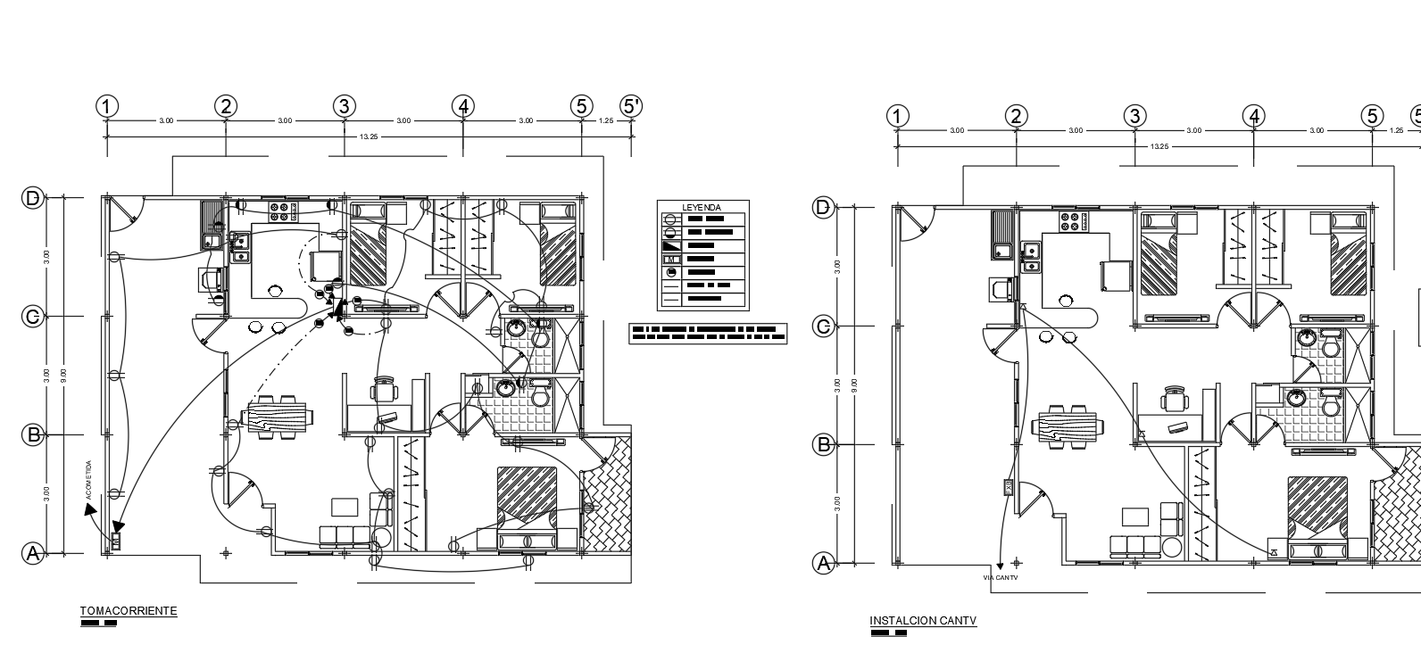 Electrical layout details dwg file