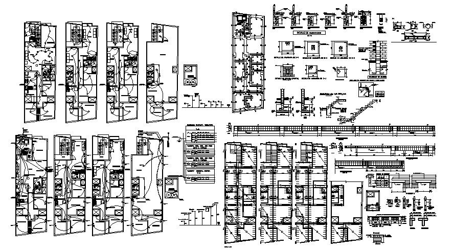 Electrical layout of residential house in dwg file