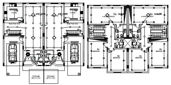 Electrical layout of the house in dwg file