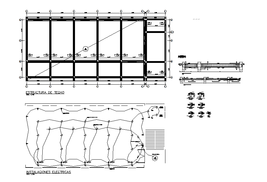 Electrical layout plan and construction plan
