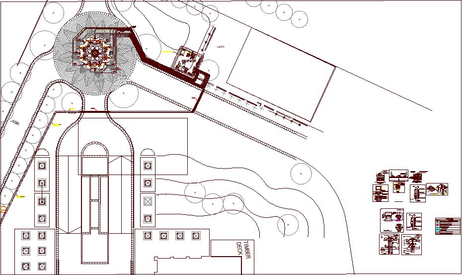 Electrical lighting view with legend of house plan dwg file