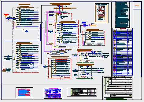 Electrical line diagram design drawing of bank project