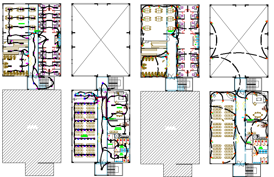 Electrical Wiring and Load Distribution Plan in AutoCAD File