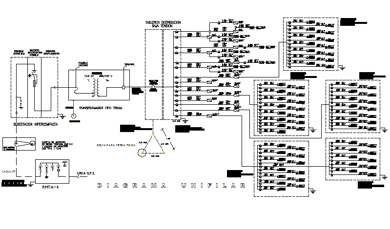 Electrical plan detail dwg file
