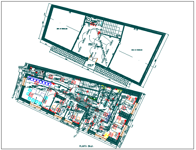 Electrical plan layout detail view dwg file