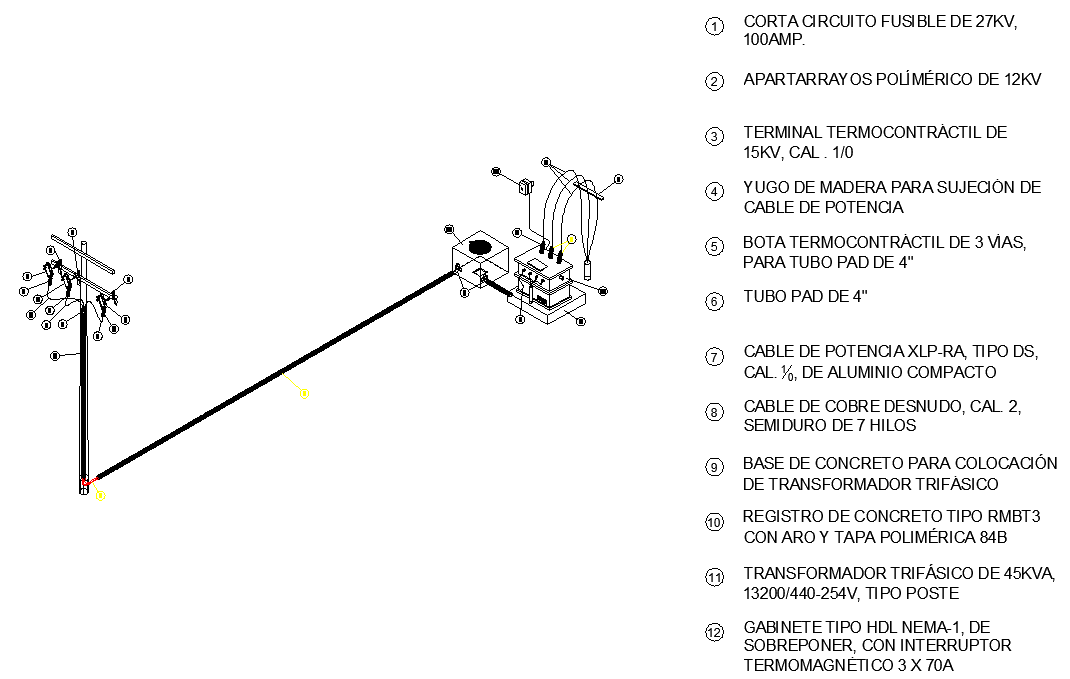 Electrical street light detail dwg file