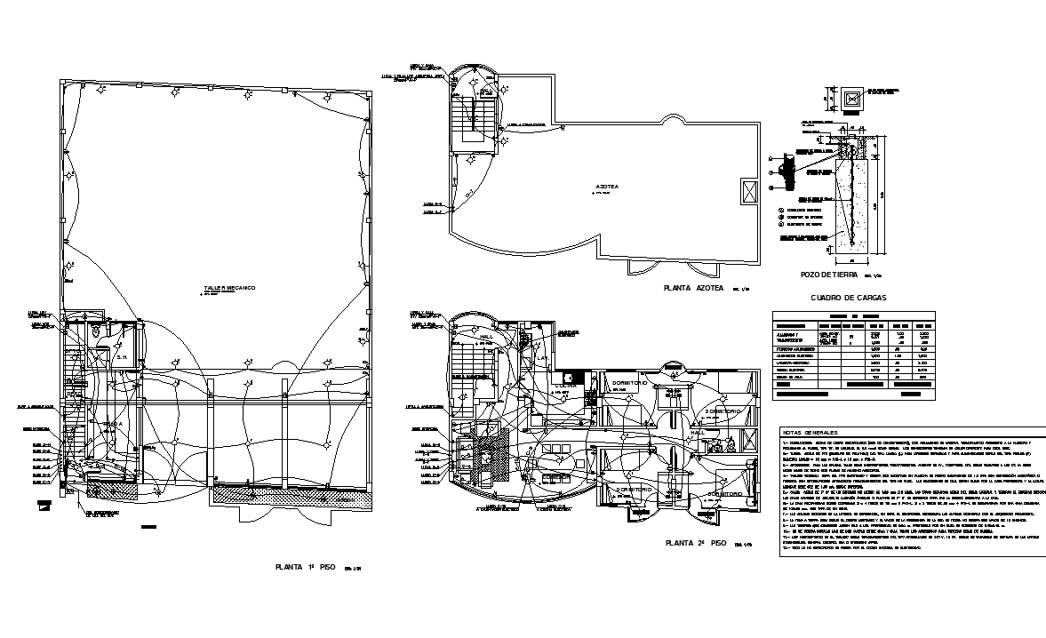 Electrical working plan detail dwg file
