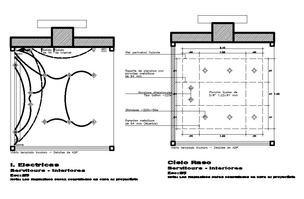 Electrical Ceiling Layout Plan CAD Drawing Download DWG File