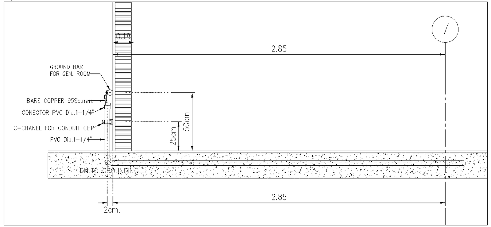 Electrical Control Room Section Drawing AutoCAD DWG Download