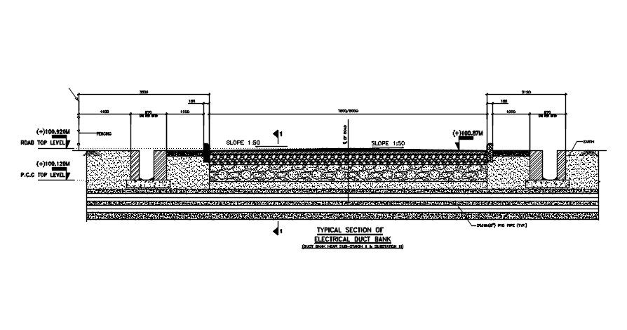 Electrical Duct Bank Design. Download AutoCAD DWg file.