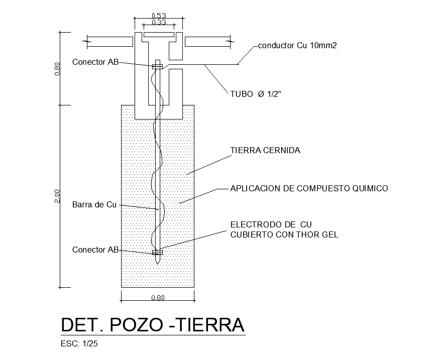 AutoCAD Electrical Earthing Section DWG CAD Drawing File Plan
