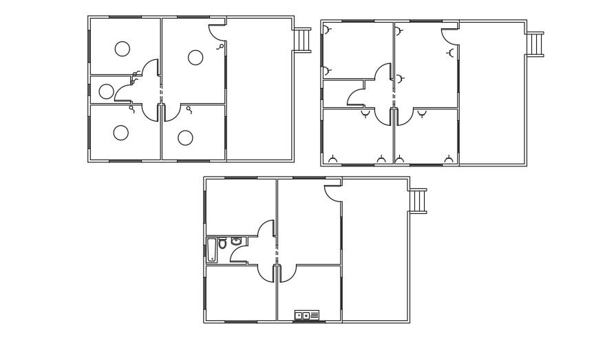 Electrical Plan Of 13x9 Meter House Plan AutoCAD File