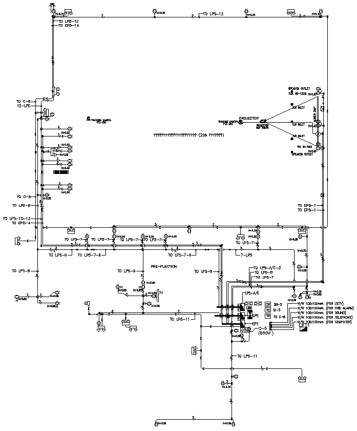 Electrical Receptacle typical plan Detail DWG AutoCAD file