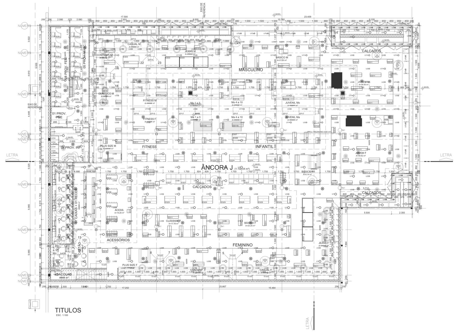 Electrical detail for Mall structure DWG AutoCAD file