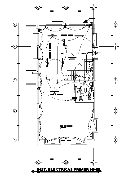 Electrical Layout Plan for Building Project in AutoCAD File