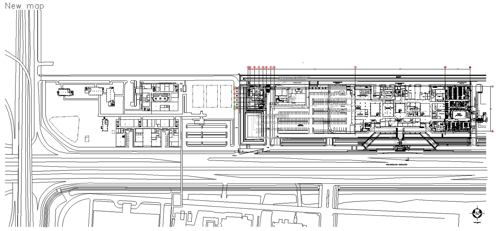 Electrical layout plan for Emergency services DWG AutoCAD file