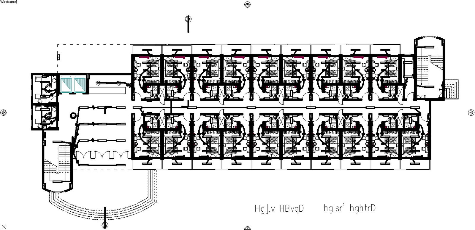 Electrical layout plan of commercial building in Detail AutoCAD drawing