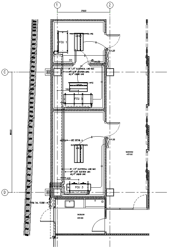 Electrical line Diagram For Cold Room DWG AutoCAD file