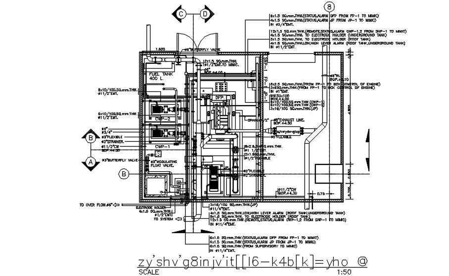 Electrical machine typical section details are given in this DWG CAD Drawing. Download the AutoCAD file now.