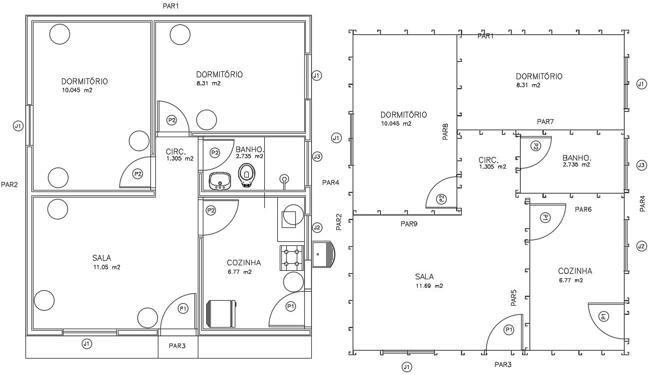 Electrical point detail of 62’x72’ house plan is given in this Autocad drawing file. Download load the Autocad 2D file.